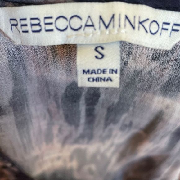 Rebecca Minkoff silk pattern multicolored strap top small - Picture 8 of 8